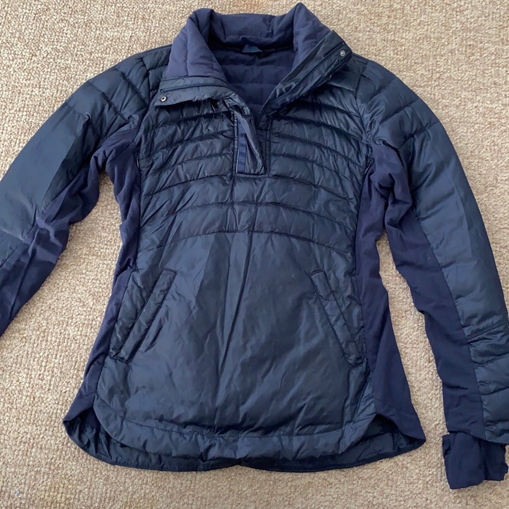 Lululemon Down for a Run Pullover- Navy